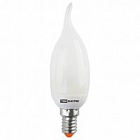 Лампа энергосберегающая КЛЛ-СW-11 Вт-4000 К–Е14 (свеча на ветру) (mini) |  код. SQ0323-0137 |  TDM